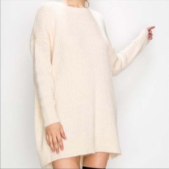 🔴Ivory Sweater Dress🔴 - Picture 4 of 5